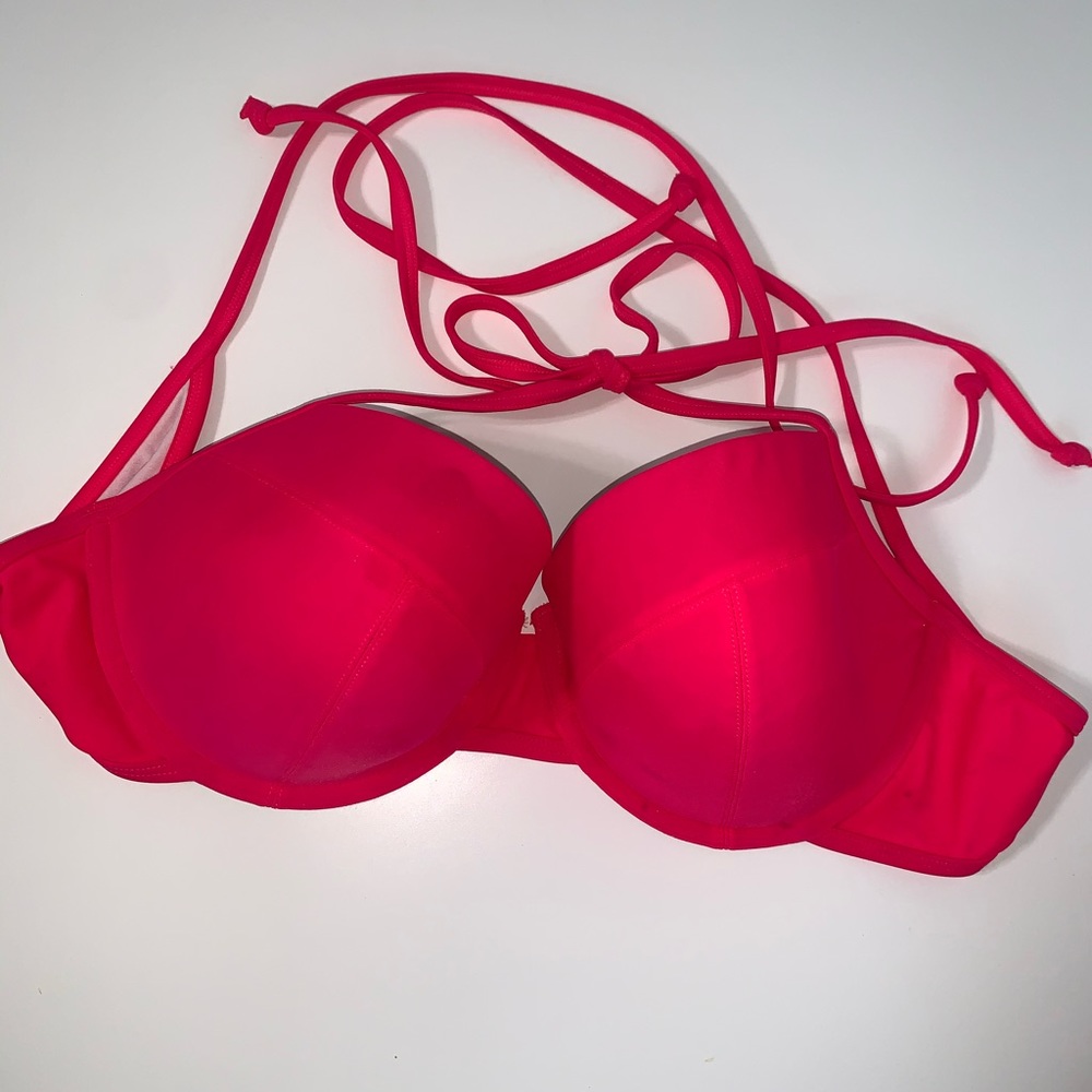 NWT Old Navy pink bikini top